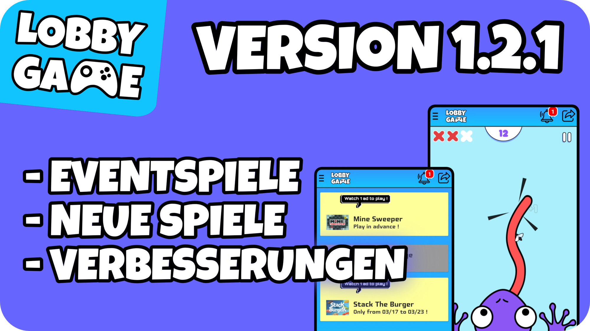 Lobby Game 1.2.1 Patchnotizen (DE)