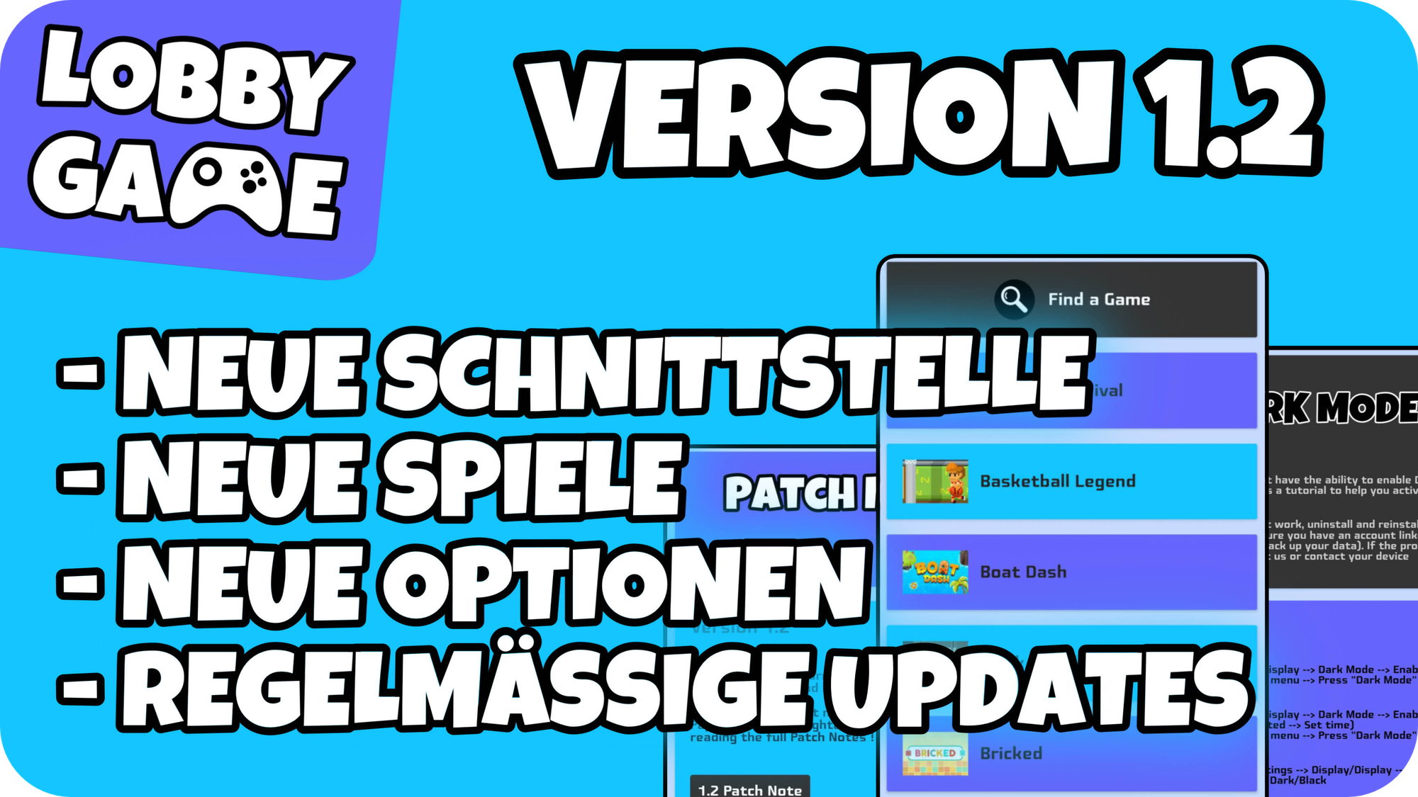 Lobby Game 1.2 Patchnotizen (DE)