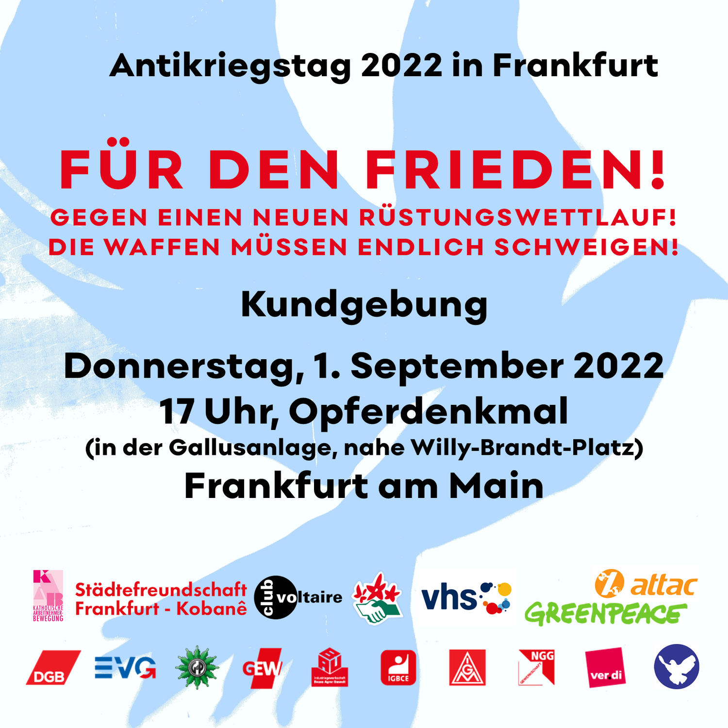 Antikriegstag 2022 - Frankfurt am Main