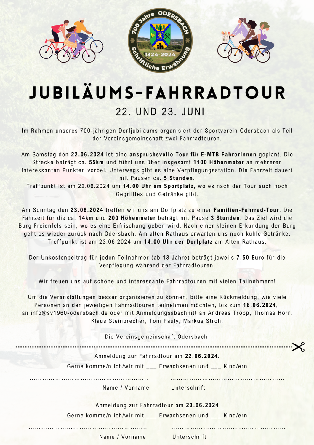 Jubiläums-Fahrradtour 2024