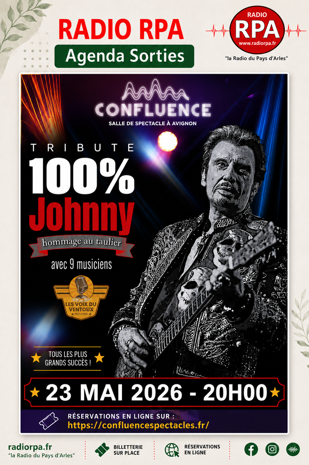 TRIBUTE 100% JOHNNY : Jean-Pierre Bailly en direct sur Radio RPA