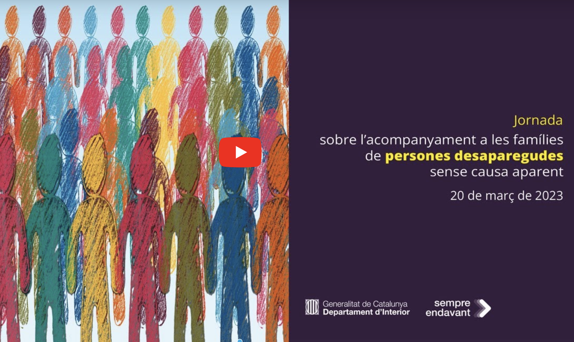 Jornada sobre el acompañamiento a las familias de personas desaparecidas sin causa aparente