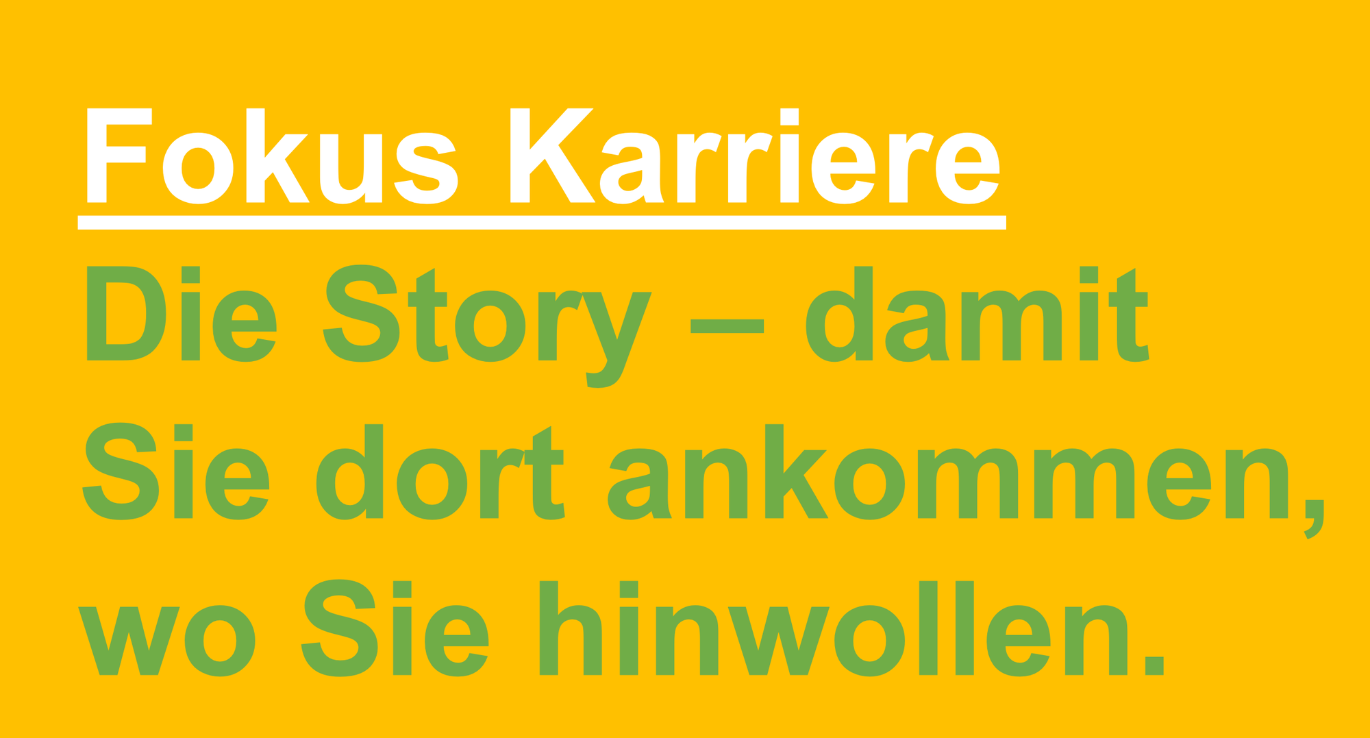 Ihre profilierende Story
