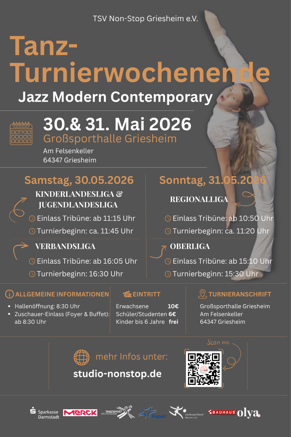 Ausrichtung Tanzturnier in der Großsporthalle Griesheim