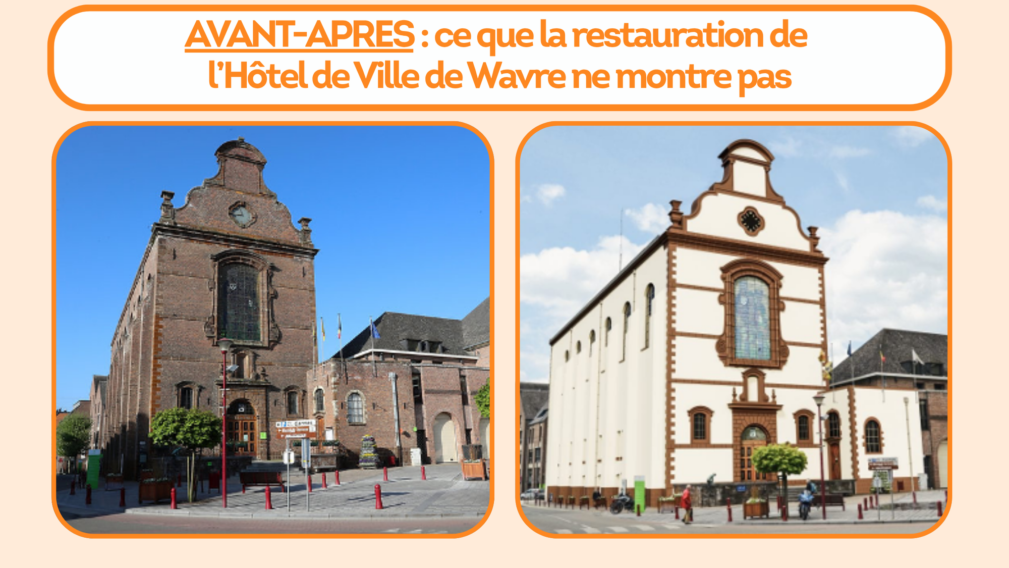 Restauration de l’Hôtel de Ville de Wavre : anticiper pour mieux préserver