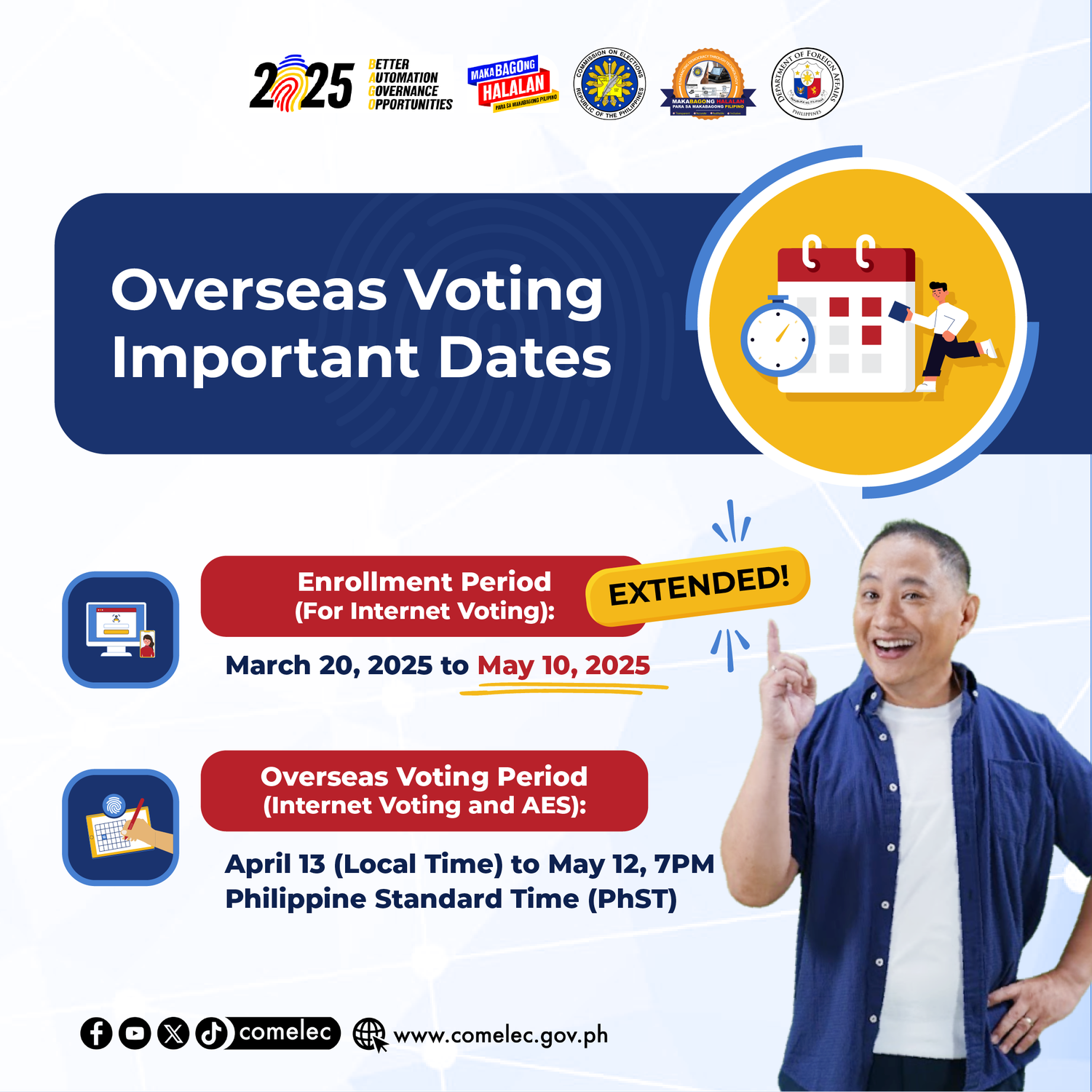 Enrollment Period for Internet Voting Extended to 10 May 2025