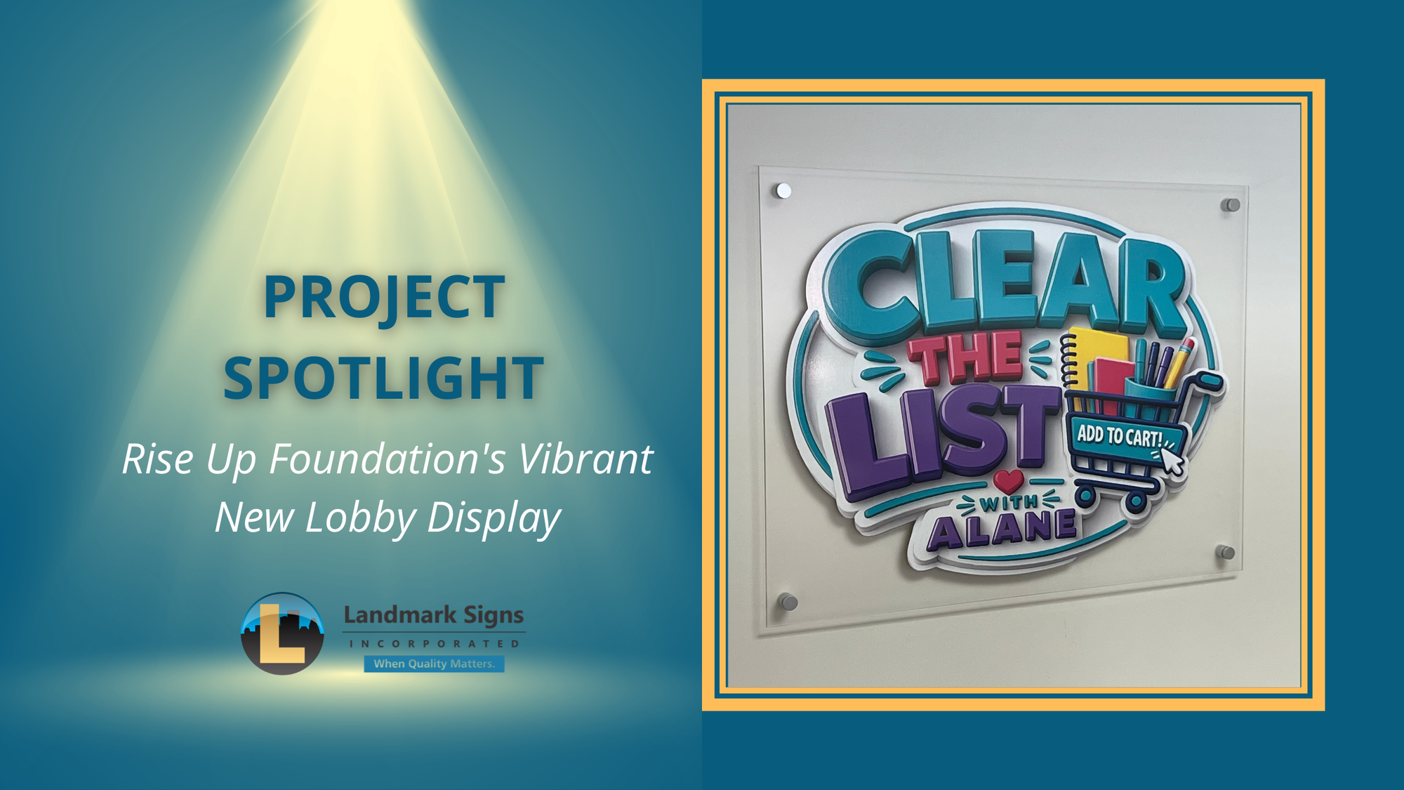 Project Spotlight: Rise Up Foundation's Vibrant New Lobby Display
