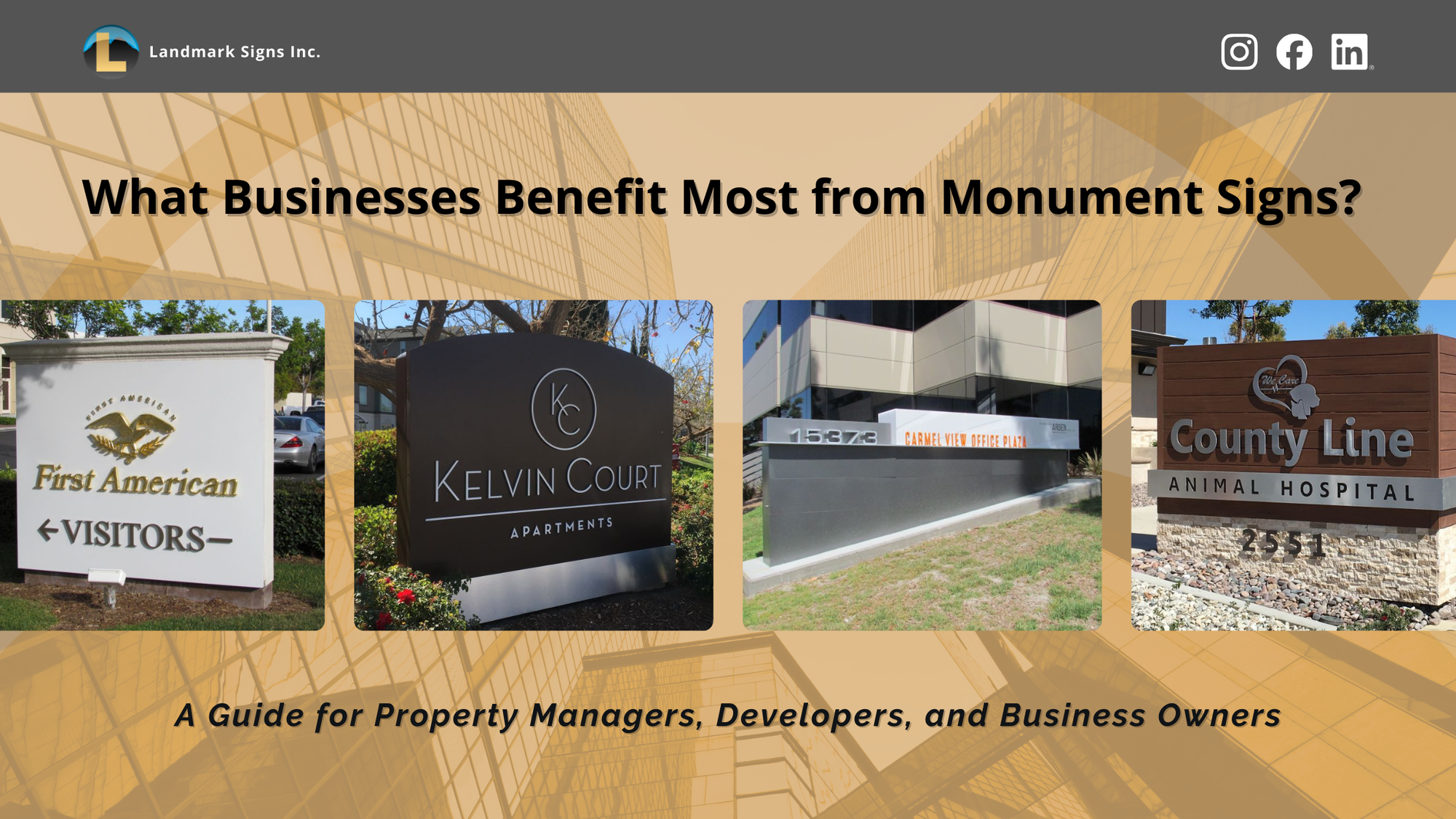 What Businesses Benefit Most from Monument Signs? A Guide for Property Managers, Developers, and Business Owners