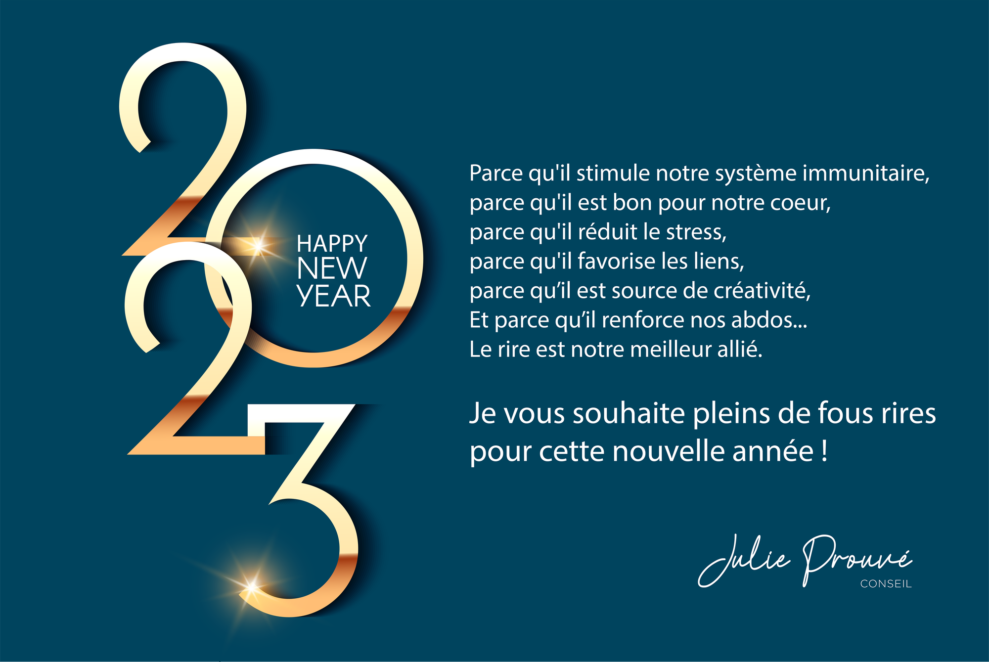 Une nouvelle année, pleine de fous rires !