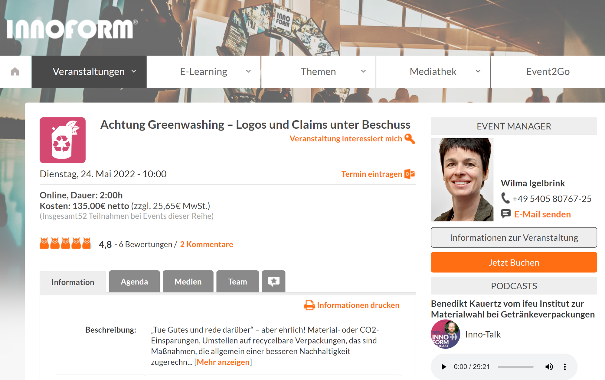 Achtung Greenwashing – Logos und Claims unter Beschuss | Dienstag, 24. Mai 2022