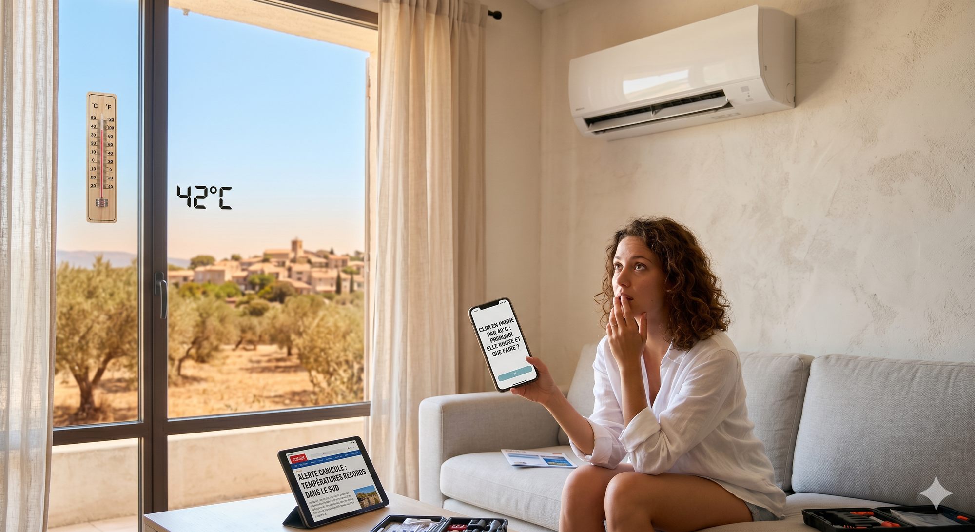 Clim en panne par 40°C : pourquoi elle coupe que faire ?