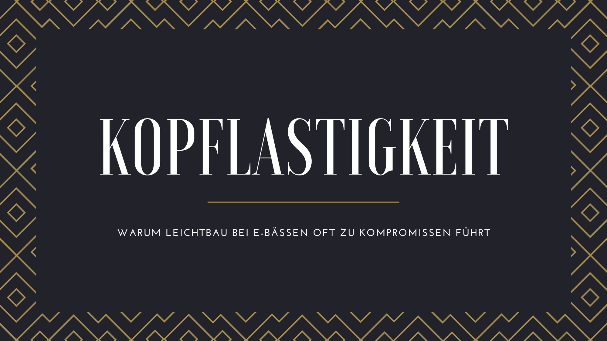 Kopflastigkeit – Warum Leichtbau bei E-Bässen oft zu Kompromissen führt