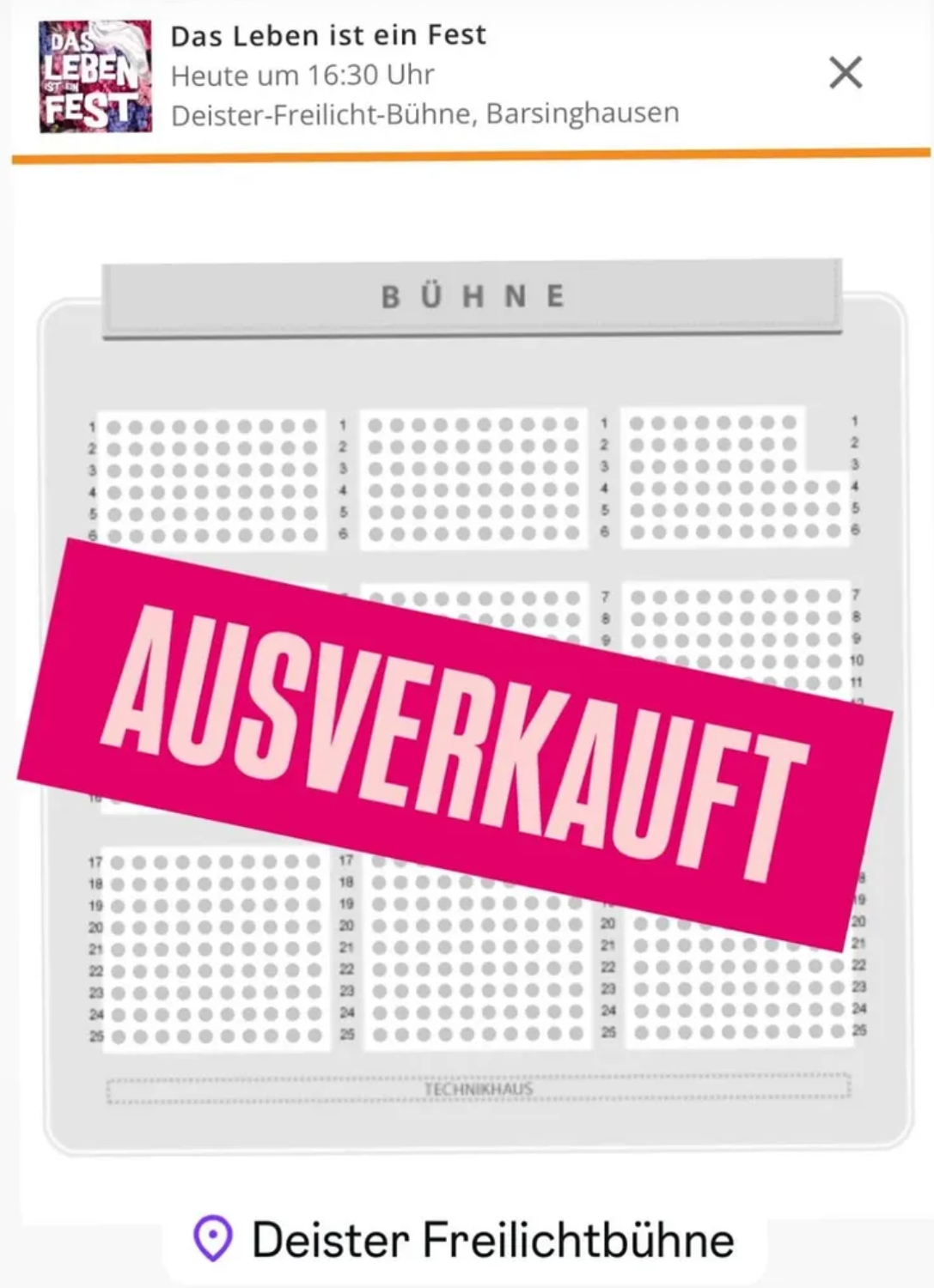 Ausverkauft!