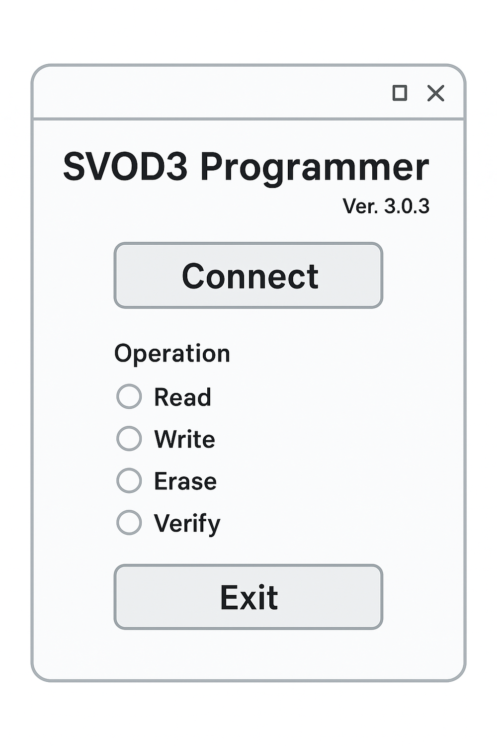SVOD3 Programmer Ver3. Ver4