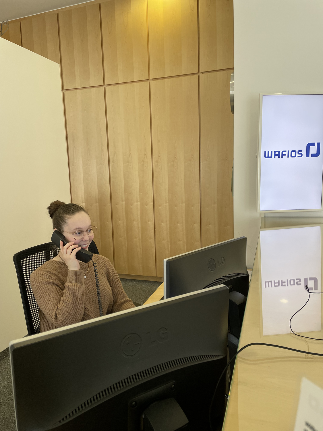 WAFIOS Nachwuchskräfte beim Telefontraining