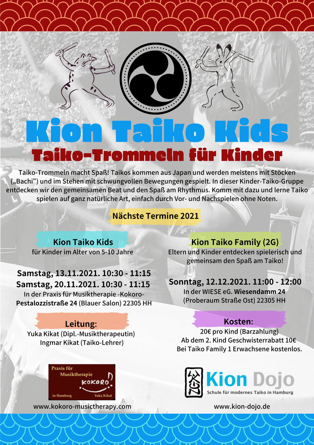 Kion Taiko Kids & Family Nov. & Dez.2021