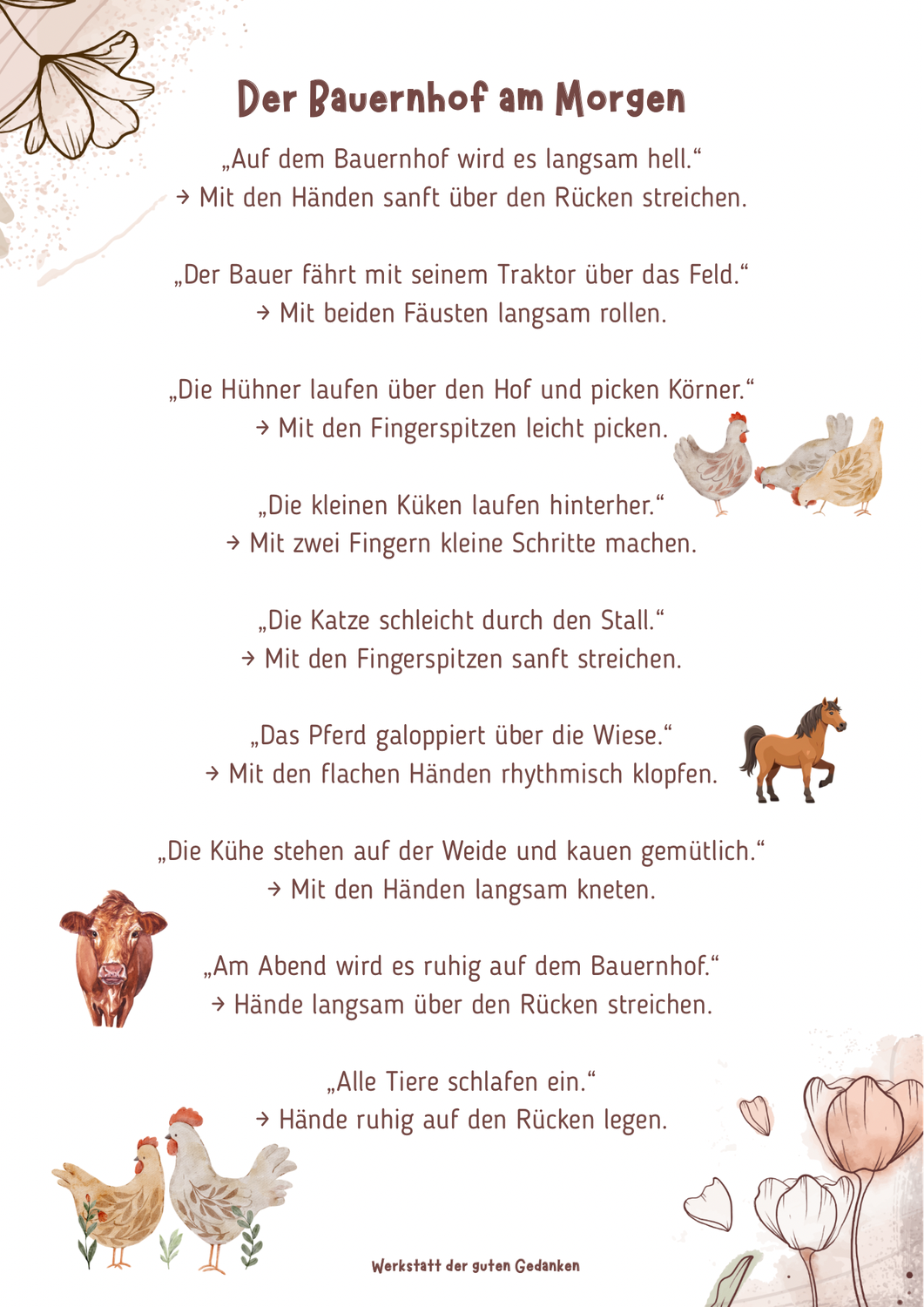 Massagegeschichten für Kita & Krippe
