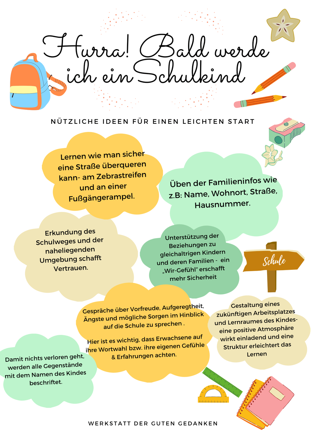 Hurra! Bald werde ich ein Schulkind- Tipps für einen leichten Start