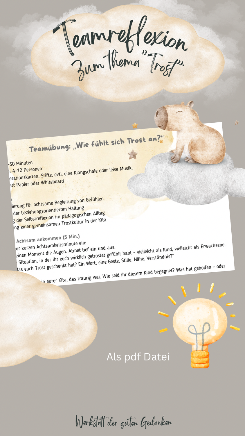 Trost braucht Zeit  & Verbindung- Teamübung