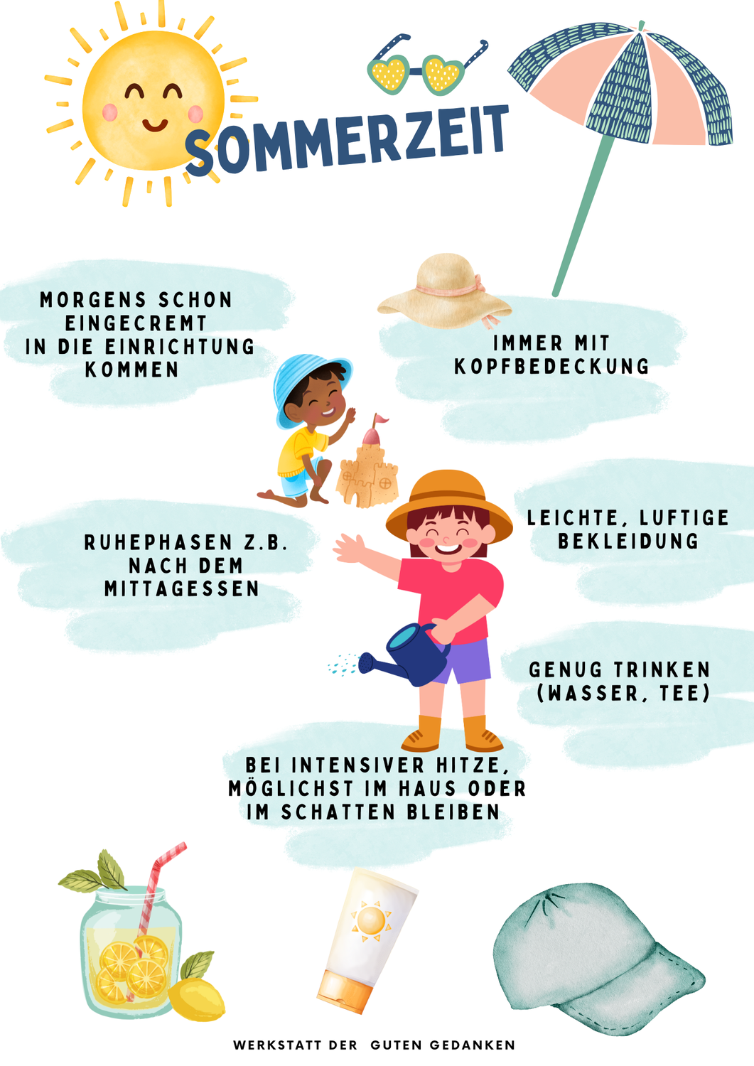 Kitaregeln in der Sommerzeit