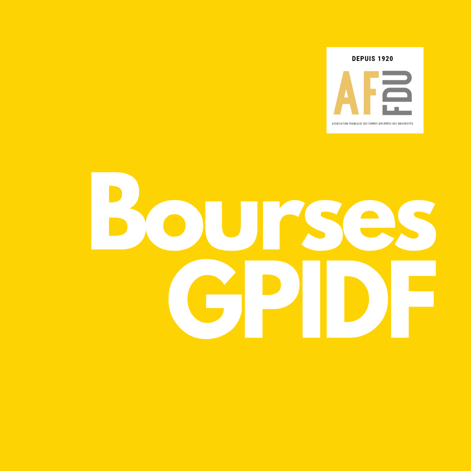 Bourse AFFDU- Groupe Paris Ile de France (GPIDF) 2023