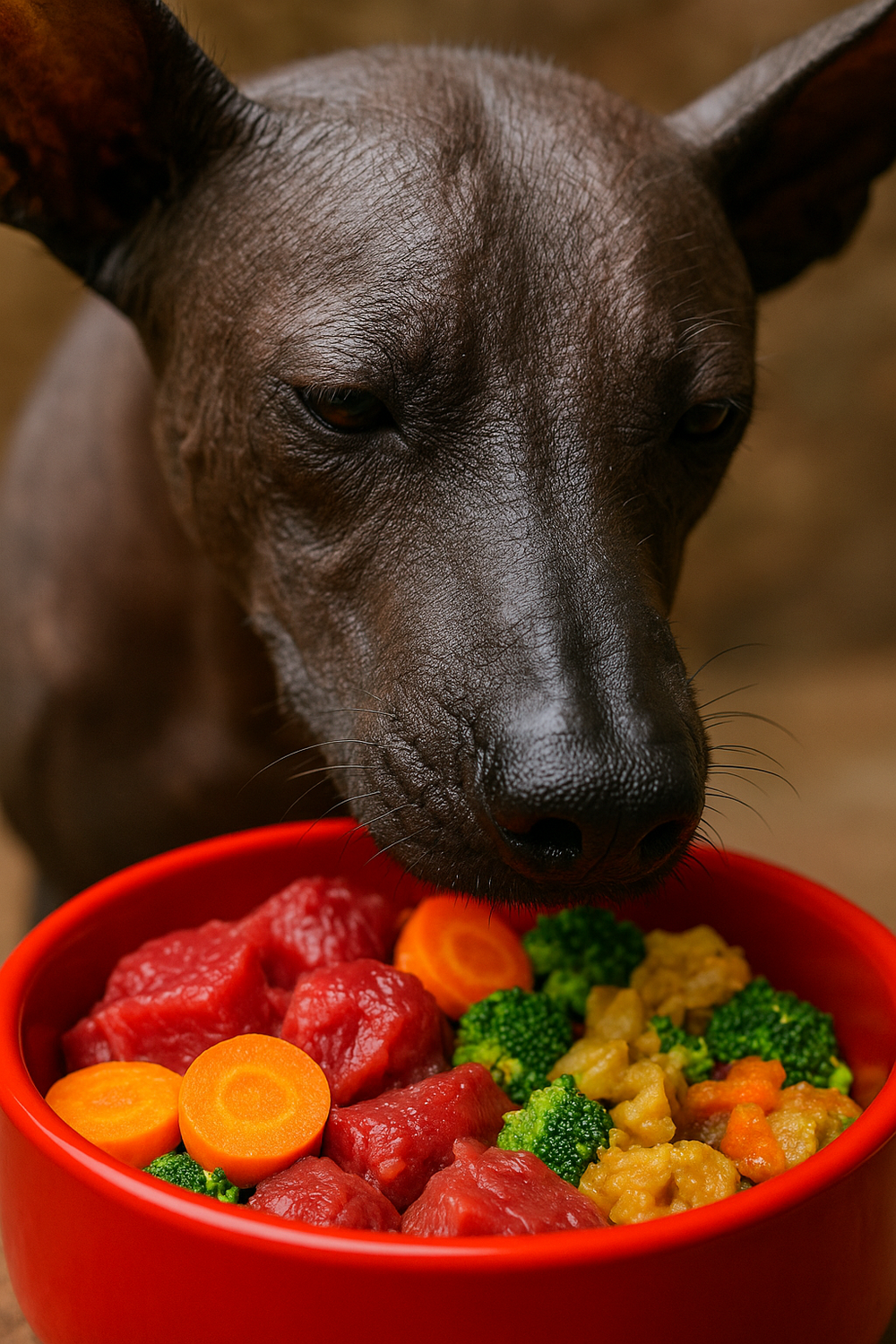 Alimentación BARF para Xoloitzcuintles: Guía Completa por Edad