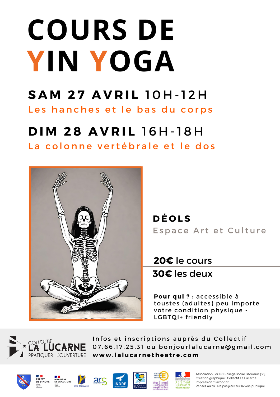 2 cours de Yin Yoga