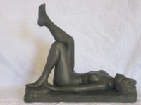 sculpture nouveausculpteur. femme nu couché