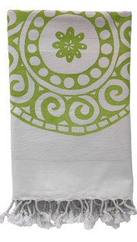 Yogadecke Bio Baumwolle 100 x 200 cm handbedruckt "Tara""