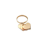 Anello con ciondoli cuore in oro giallo referenza: A3287GOV