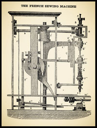 1849 Scientific American  The French Sewing Machine