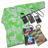 「鯉口シャツ」「金欄織り巾着」「ミニポシェット」／提供：お祭り用品日本最大級の品揃え　橋本屋