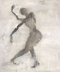 舞07 DANCER 07 60X50CM 布面水墨与丙烯 INK & ACRYLIC ON CANVAS 2003