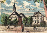 Dorfmitte Niederdieten ca. 1905