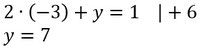 Berechnung der zweiten Variable eines Gleichungssystems