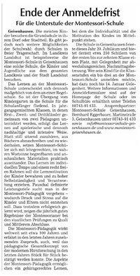 Erschienen in Hallertauer Zeitung, Rottenburger Anzeiger, Landshuter Zeitung, Vilsbiburger Zeitung, Moosburger Zeitung am 3.1.2015