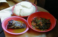 Nsima - typisches Gericht aus Malawi