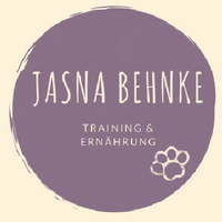 rundes Logo violett auf hellem Hintergrund von Jasna Behnke Training & Ernährung