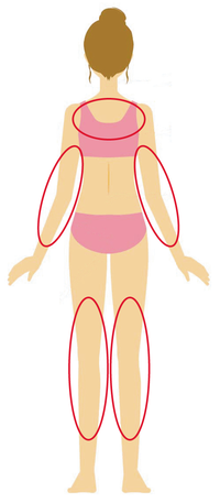 むちうち施術箇所