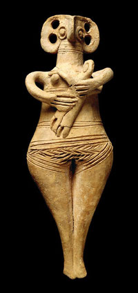 Estatuilla femenina hallada en  Chipre.