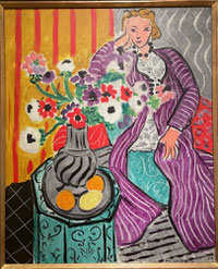 Henri Matisse, Purple Robe and Anemones (Lydia), 1937, Baltimore Museum of Art