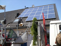 5,31 kWp, REC Module mit Kostal Wechselrichter, Gestell von Schletter