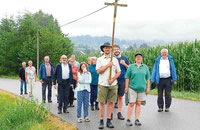 Die Waldmünchner Pilger mit Stadtpfarrer Wolfgang Häupl.