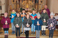 Diese Kinder empfangen am 22. Mai die Kommunion.