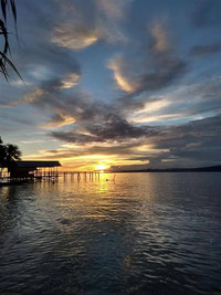 Sunset at Kri Island in the amazing Raja Ampat archipelago