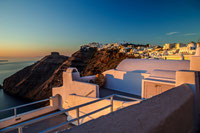 Firostefani located at the Santorini Caldera