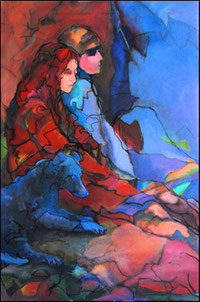 Marketplace Figures (2009). Acrylic. Nicole Harper ©