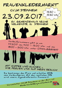 Frauenkleidermarktflyer (vergrößerbar)