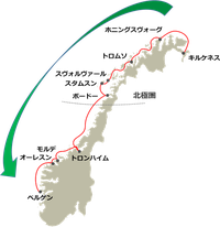 フッティルーテン航路図