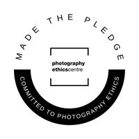 Badge of committed to photography ethics